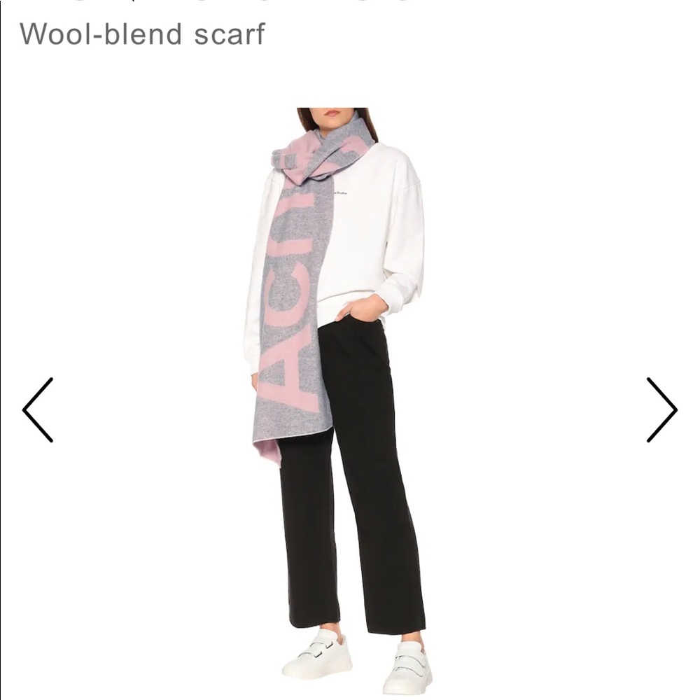 Acne Studios Wool Blend Reversible Scarf